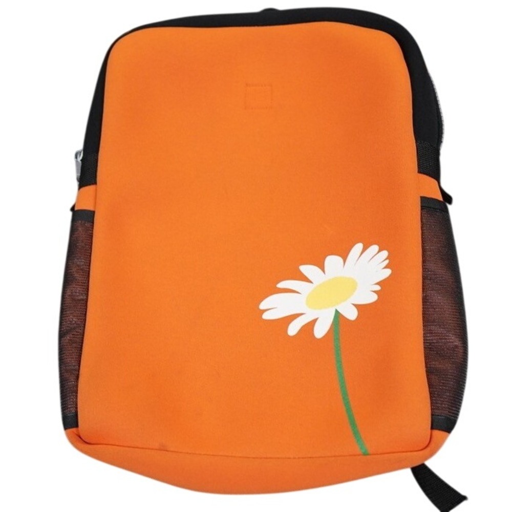 Ladybug Backpack Sling Bag Unisex Orange Daisy Flower Neoprene Mesh Pockets